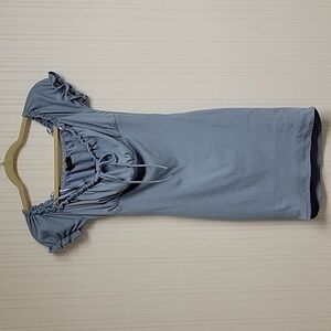 NWT 21 Saints light blue ribbed polyester dress sz small